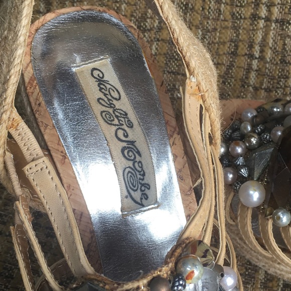 Naughty Monkey Wedge Shoes with Bling - Picture 3 of 9